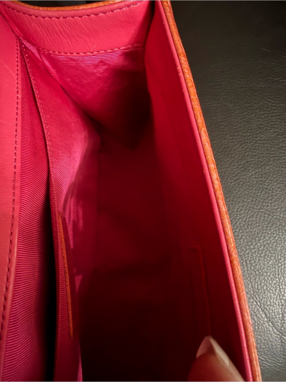 CHANEL Pink Tweed & Brown Leather Boy Bag with Silver Hardware - Picture 6 of 11